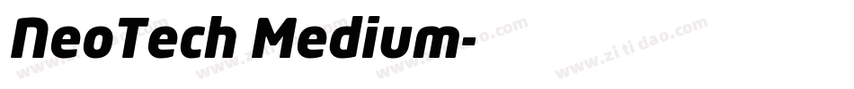 NeoTech Medium字体转换